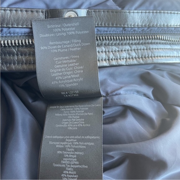 Navy Mackage XXS puffer coat - Picture 5 of 7